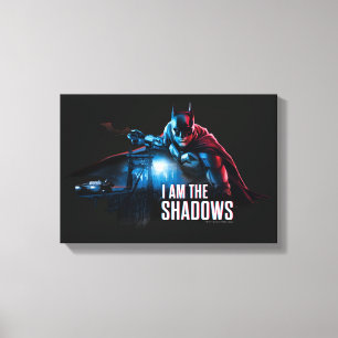 Het Batman-personage-logo - ik ben de schaduwen Canvas Afdruk