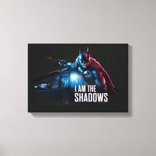 Het Batman-personage-logo - ik ben de schaduwen Canvas Afdruk (Voorkant)