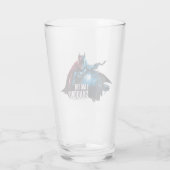 Het Batman-personage-logo - ik ben de schaduwen Glas (Achterkant)