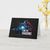 Het Batman-personage-logo - ik ben de schaduwen Kaart (Gele Bloem)