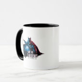 Het Batman-personage-logo - ik ben de schaduwen Mok (Voorkant links)