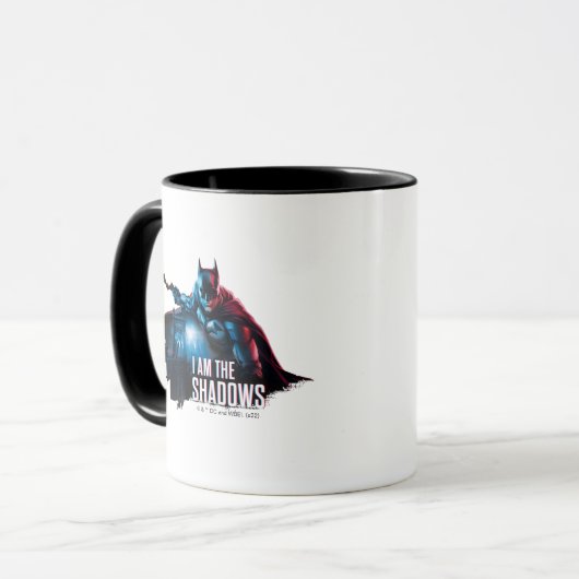 Het Batman-personage-logo - ik ben de schaduwen Mok (Voorkant links)