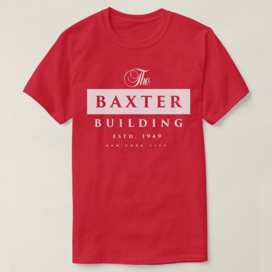 Het Baxter-gebouw T-shirt (Design voorkant)