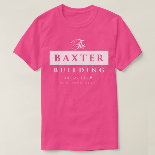 Het Baxter-gebouw T-shirt (Design voorkant)