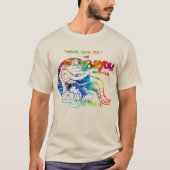 Het Bayou -  design tie blauw Shirt (Voorkant)