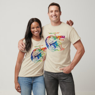 Het Bayou - design tie blauw Shirt