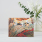 Het bed briefkaart (Staand voorkant)
