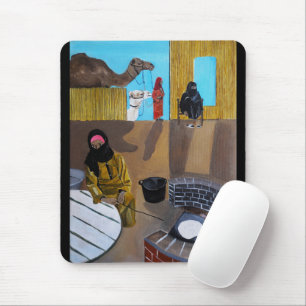 Het Bedoeïenvrouwen Schilderij van Alfred Fox Muismat
