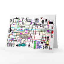 Het bedradingsdiagram van de Motorfiets.