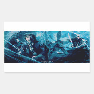 Het bedrijf in Mirkwood Rechthoekige Sticker