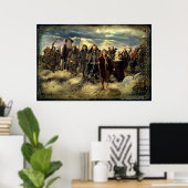 Het bedrijf vormde poster (Thuiskantoor)