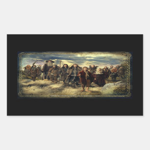 Het bedrijf vormde rechthoekige sticker