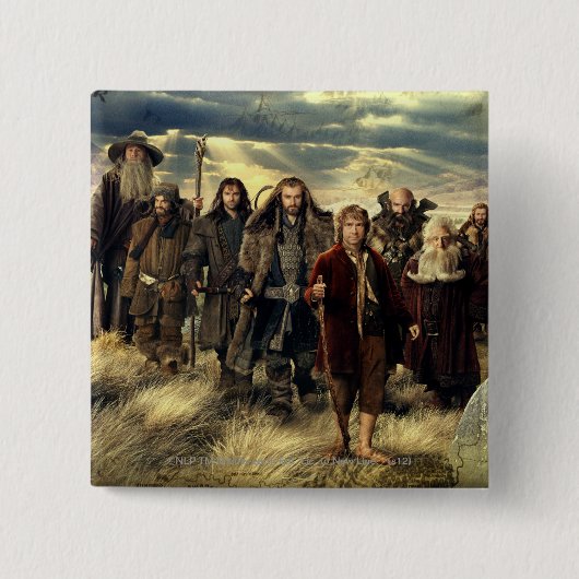 Het bedrijf vormde vierkante button 5,1 cm (Voorkant)