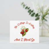 Het beeld roept en ik moet gaan. briefkaart (Staand voorkant)