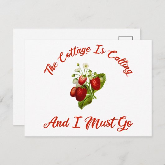 Het beeld roept en ik moet gaan. briefkaart (Voorkant / Achterkant)