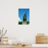 Het beeld van Alfred de Grote Poster (Keuken)