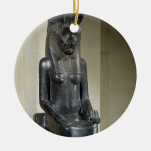 Het beeld van de leeuwengodin Sekhmet van de Keramisch Ornament