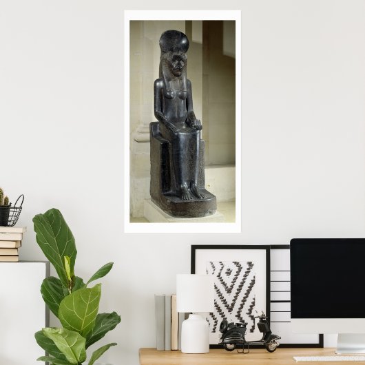 Het beeld van de leeuwengodin Sekhmet van de Poster (Thuiskantoor)