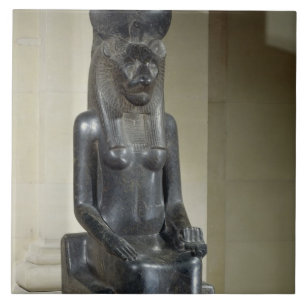 Het beeld van de leeuwengodin Sekhmet van de Tegeltje