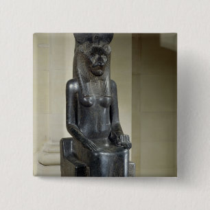 Het beeld van de leeuwengodin Sekhmet van de Vierkante Button 5,1 Cm