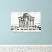 Het beeld van Olympian Zeus, gemaakt door Phidias Canvas Afdruk (Insitu (Houten vloer))