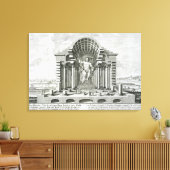 Het beeld van Olympian Zeus, gemaakt door Phidias Canvas Afdruk (Insitu (Woonkamer))