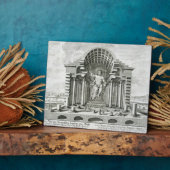 Het beeld van Olympian Zeus, gemaakt door Phidias Fotoplaat (Zijkant)