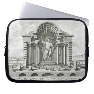 Het beeld van Olympian Zeus, gemaakt door Phidias Laptop Sleeve