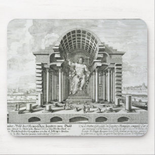 Het beeld van Olympian Zeus, gemaakt door Phidias Muismat