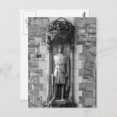 Het beeld van Robert de Bruce in het kasteel van E Briefkaart (Voorkant / Achterkant)
