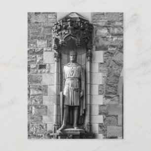 Het beeld van Robert de Bruce in het kasteel van E Briefkaart