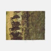 Het Beer dans schilderen - William Holbrook Beard Fleece Deken (Voorkant (Horizontaal))