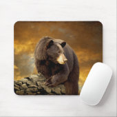 Het Beer ging over de berg - Mousepad Muismat (Met muis)
