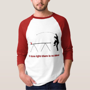 Het Beer Pong Crane Shirt zonder bovenste tekst