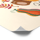 Het beer van het najaar van de klap met honing en poster (Hoek)