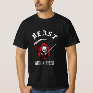 Het beest binnen stijgt t-shirt