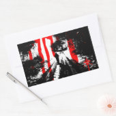 Het beest binnenin rechthoekige sticker (Envelop)