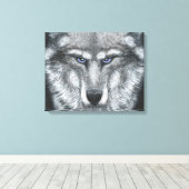 Het beest canvas afdruk (Insitu (Houten vloer))
