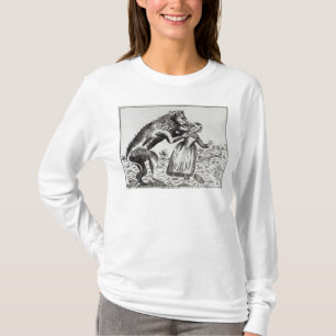 Het Beest Gevaudan dat een jong meisje aanvalt T-shirt