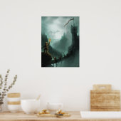 het beest keert een fantasie - poster terug (Keuken)