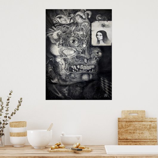 Het beest van Babylon Poster (Keuken)