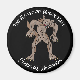 Het Beest van Bray Road Wisconsin Weerwolf Magneet