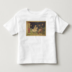 Het beest wordt in het zwavelmeer geworpen kinder shirts