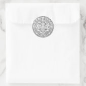 Het begin ronde sticker (Tas)