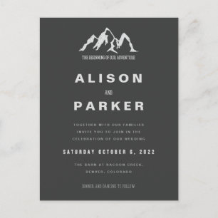 HET BEGIN VAN ONZE TOEVOEGINGSWEDING BRIEFKAART