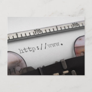 het beginnen van URL Briefkaart