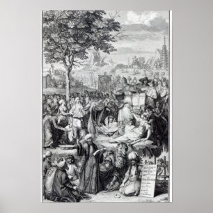 Het beginsel van de religie in de wereld poster