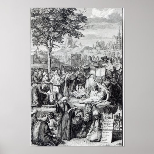 Het beginsel van de religie in de wereld poster (Voorkant)