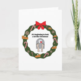 Het begint een Partij zoals Kerstkaart te kijken Feestdagen Kaart