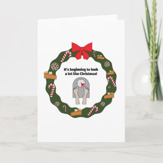 Het begint een Partij zoals Kerstkaart te kijken Feestdagen Kaart